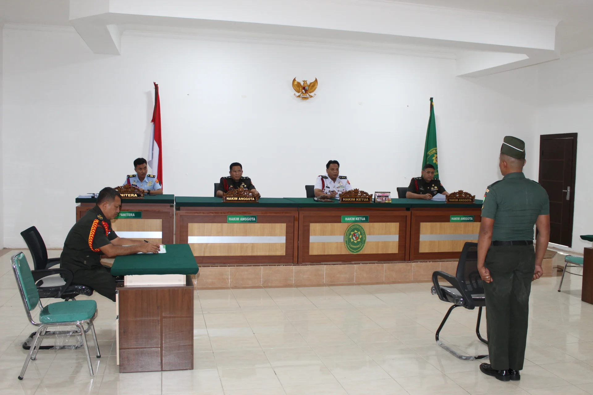 Pengadilan Militer I-03 Pekanbaru melaksanakan persidangan perkara pidana militer dengan Nomor Perkara 13-K/PM.I-03/AD/IX/2026