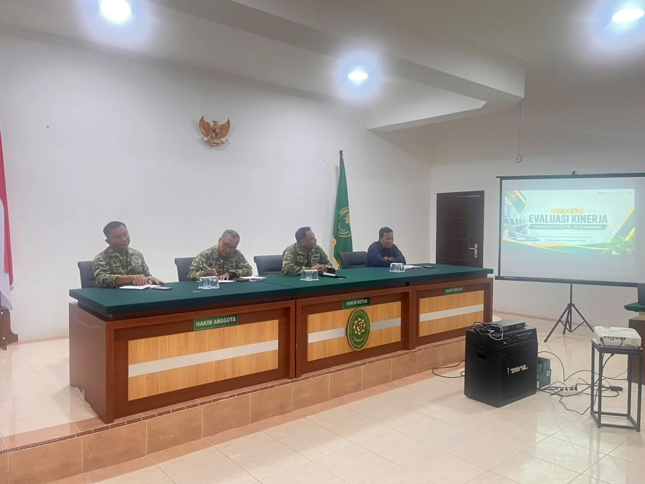 Pengadilan Militer I-03 Pekanbaru Gelar Rapat Evaluasi Kinerja Bulan September 2026