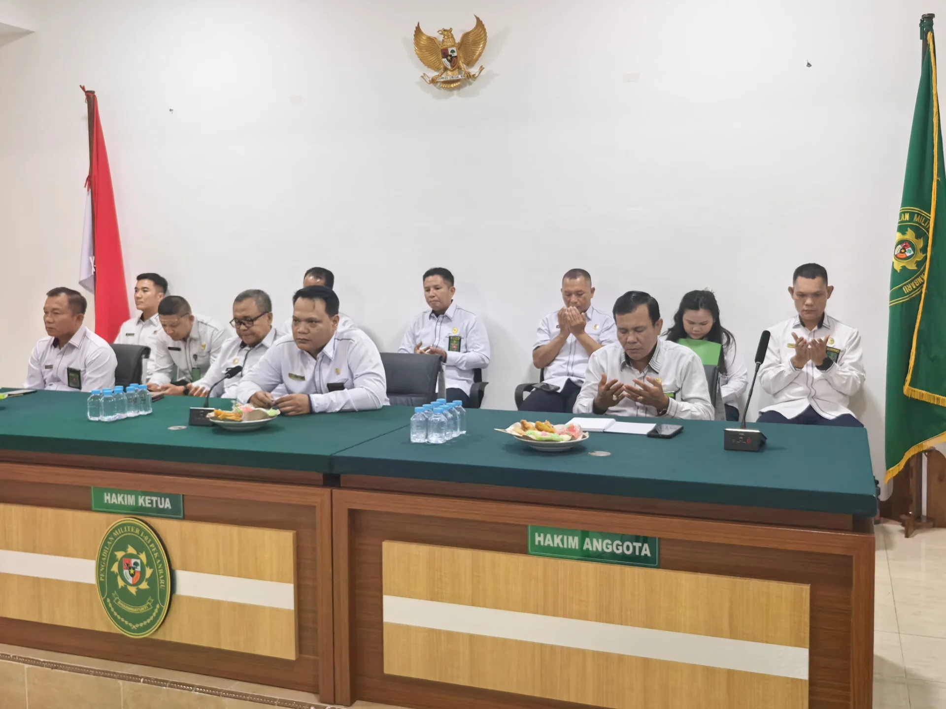 Perkuat Profesionalisme dan Integritas Hakim, Pengadilan Militer I-03 Pekanbaru Ikuti Pembinaan Teknis Yudisial Secara Daring